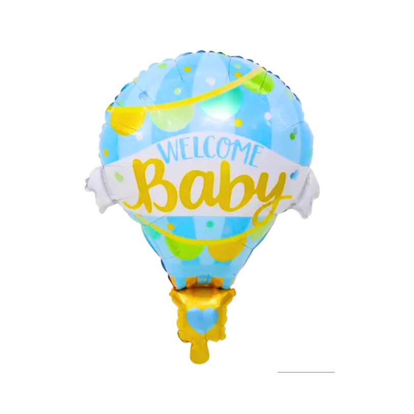 Welcome Baby Hot Air Balloon Foil Balloon