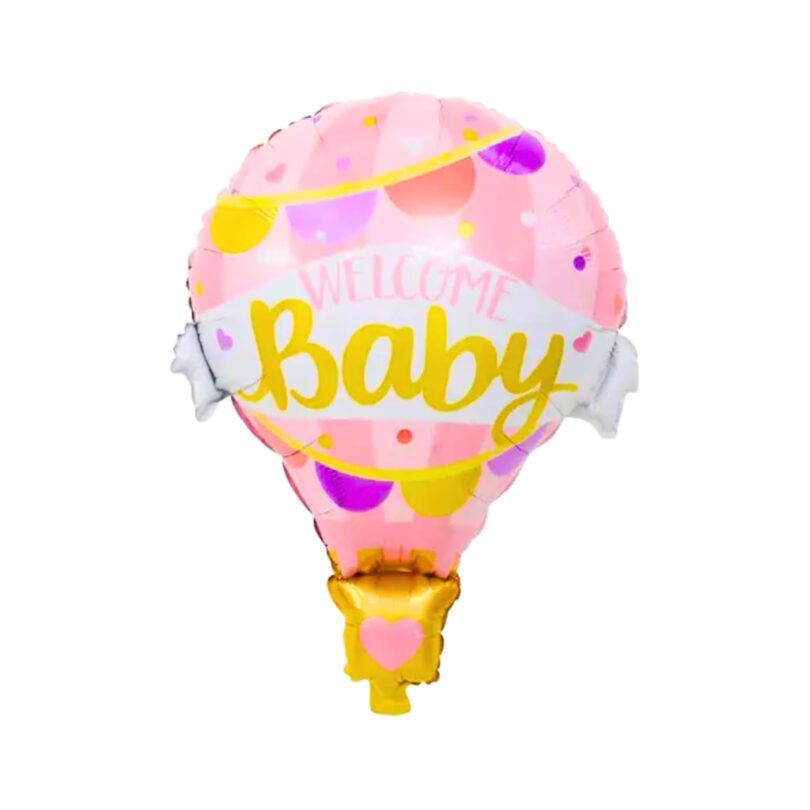 Welcome Baby Hot Air Balloon Foil Balloon - Image 2