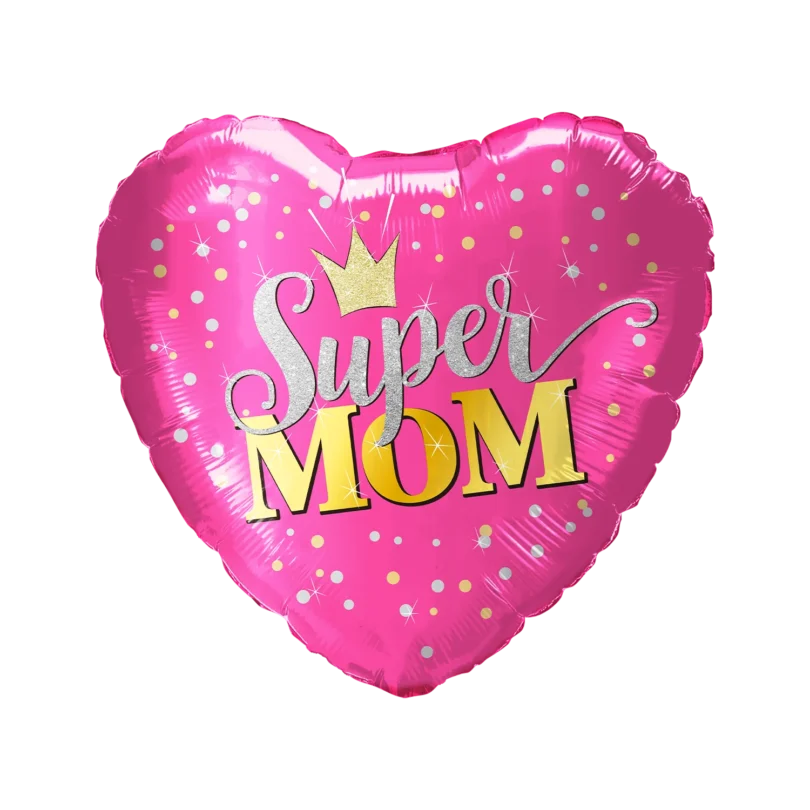 SuperMom Heart Balloon