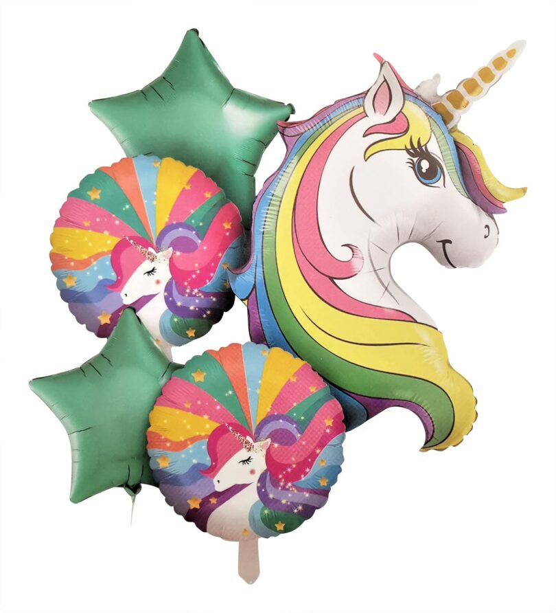 Unicorn Theme Balloons Unicorn Birthday Party (pack of 5 )