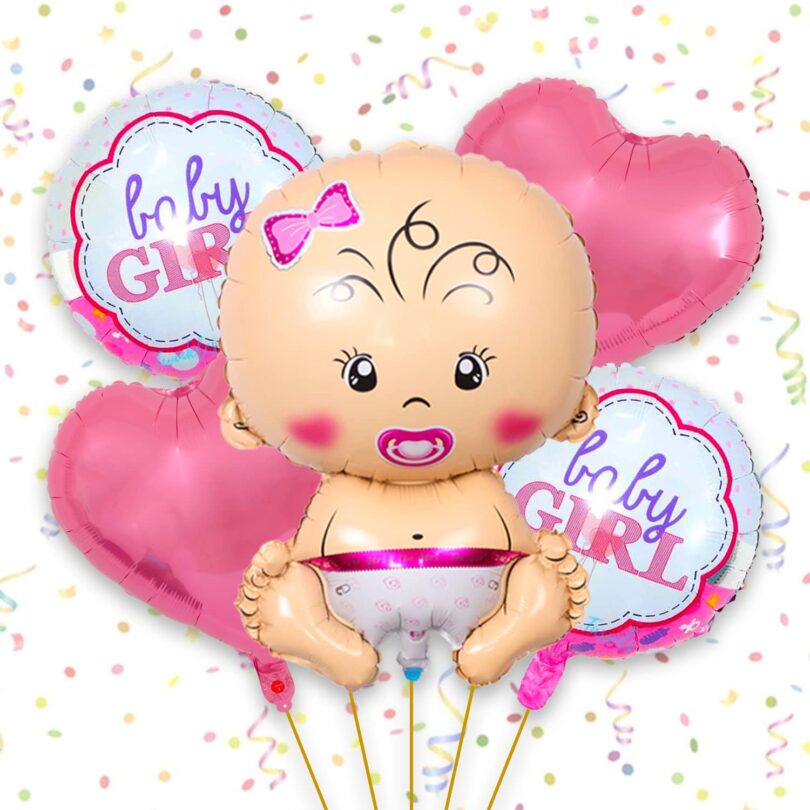 Balloon Baby Boy and Girl Foil Balloon (Pack of 5 pcs) - Image 2