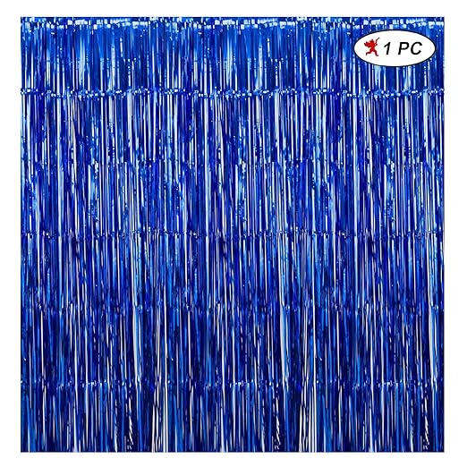 Foil Fringe Curtains 3 ft x 6 ft (Pack of 1 )